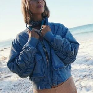 Free People Demin Bomber